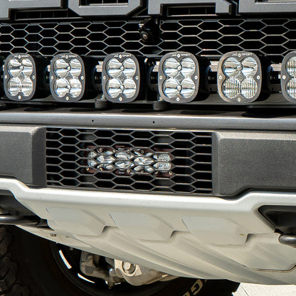 Baja Designs OnX6+ 10 Inch Grille Lower Kit - '17-20 F-150 Raptor (Driving/Combo; Clear)