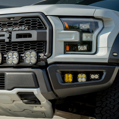 Baja Designs Squadron/S2 Pro Fog Pocket Kit - '17-20 F-150 Raptor (Mult-Pattern; Clear)