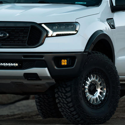 Baja Designs Squadron Sport Fog Pocket Kit - '19-23 Ranger; '21-25 Bronco w/ OE Plastic Bumper (Wide Cornering; Clear)