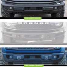 Baja Designs Squadron Sport Fog Pocket Kit - '19-23 Ranger; '21-25 Bronco w/ OE Plastic Bumper (Wide Cornering; Clear)