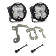 Baja Designs Squadron Pro Fog Pocket Kit - '19-23 Ranger; '21-25 Bronco w/ OE Plastic Bumper (Wide Cornering; Clear)