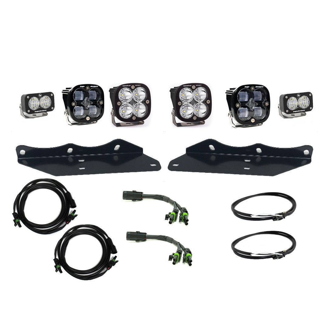 Baja Designs Squadron/S2 SAE Fog Pocket Kit - '17-20 F-150 Raptor (Mult-Pattern; Clear)