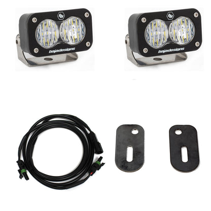 Baja Designs S2 Sport Dual Reverse Kit - '19-23 Ranger (Wide Cornering; Clear)