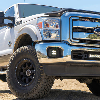 Baja Designs Squadron Sport Fog Pocket Kit - '11-16 F-250/350 Super Duty (Wide Cornering; Clear) by Baja Designs