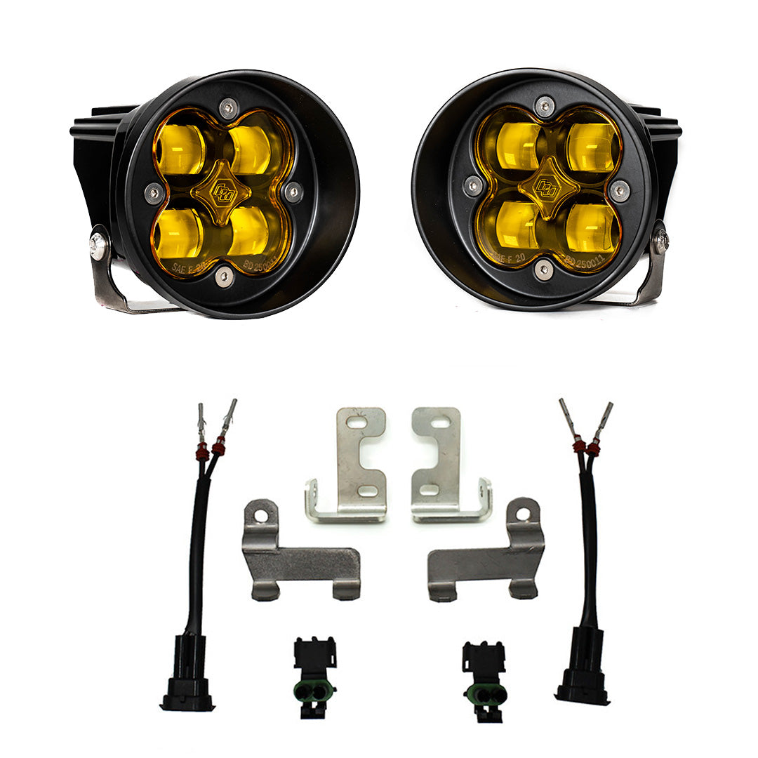 Baja Designs Squadron-R SAE Fog Pocket Kit - '10-24 4Runner; '12-23 Tacoma; '14-21 Tundra, '23-On Sequoia (SAE Fog; Baja Amber) by Baja Designs