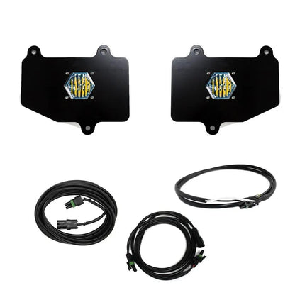 Baja Designs S1 Dual Reverse Kit - '20-26 Gladiator; w/ OE Bumper (Wide Cornering; Clear; Upfitter Wiring) by Baja Designs