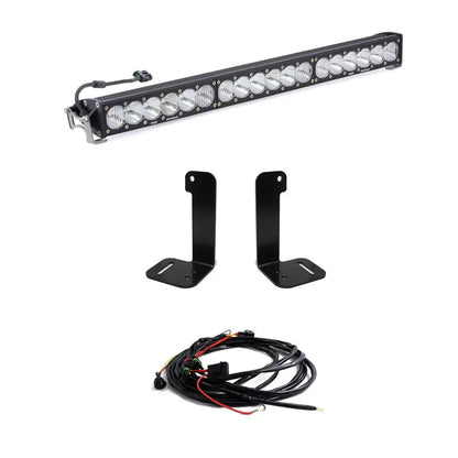 Baja Designs OnX6+ 30 Inch Bumper Kit - '20-26 Gladiator / '18-26 Wrangler JL; w/ OE Plastic Bumper (Driving/Combo; Clear; Toggle Wiring) by Baja Designs
