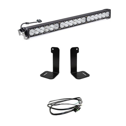 Baja Designs OnX6+ 30 Inch Bumper Kit - '20-26 Gladiator / '18-26 Wrangler JL; w/ OE Plastic Bumper (Driving/Combo; Clear; Upfitter Wiring) by Baja Designs