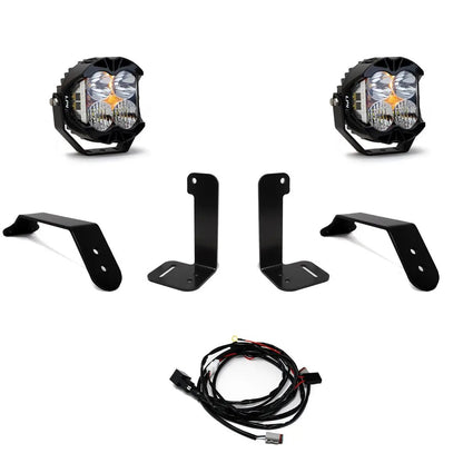 Baja Designs LP4 Pro Bumper Kit - '20-26 Gladiator / '18-26 Wrangler JL; w/ OE Plastic Bumper (Driving/Combo; Clear; Toggle Wiring) by Baja Designs