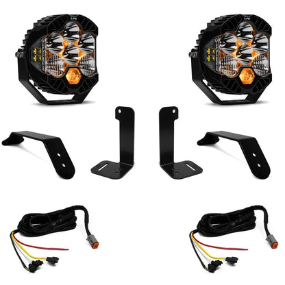 Baja Designs LP6 Pro Bumper Kit - '20-26 Gladiator / '18-26 Wrangler JL; w/ OE Plastic Bumper (Driving/Combo; Clear; Upfitter Wiring) by Baja Designs