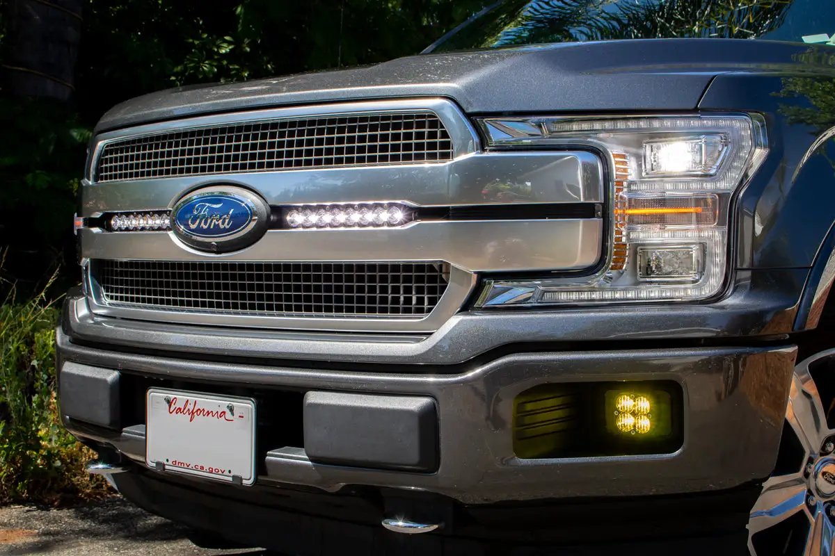Baja Designs S8 Dual 10 Inch Grille Kit - '18-20 F-150 (Driving/Combo; Clear) by Baja Designs