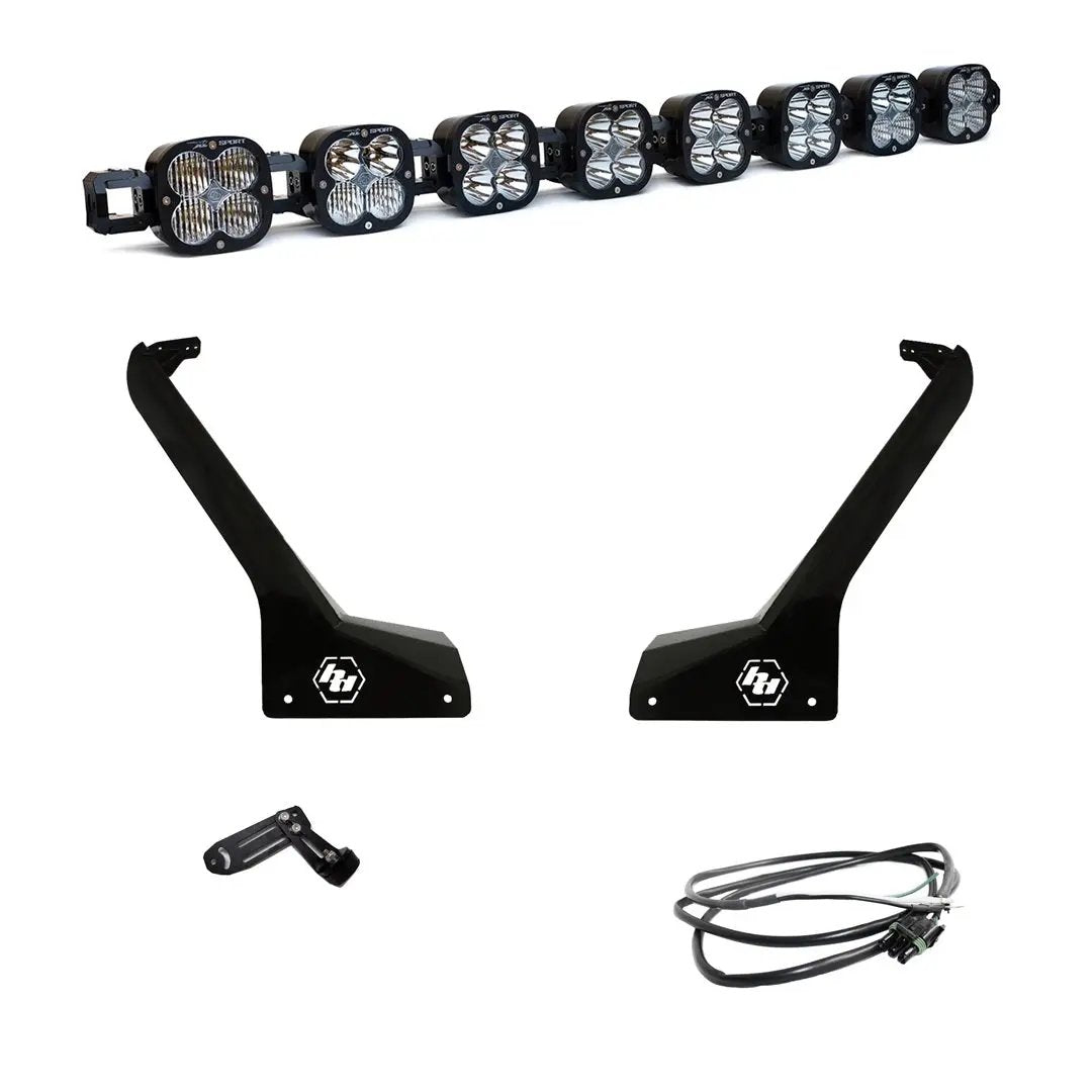 Baja Designs XL Sport Linkable Roof Mount Kit - '20 / '18-26 Wrangler JL (Multi-Pattern; Clear; Upfitter Wiring) by Baja Designs