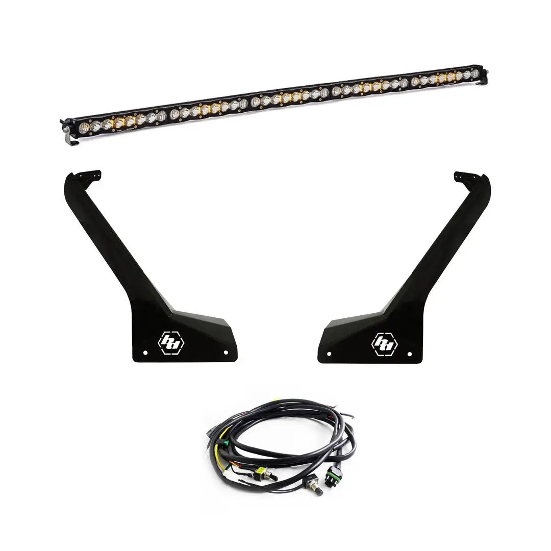 Baja Designs S8 50 Inch Roof Mount Kit - '20-26 Gladiator / '18-26 Wrangler JL; Exc. Rubicon 392 (Driving/Combo; Clear; Toggle Wiring) by Baja Designs