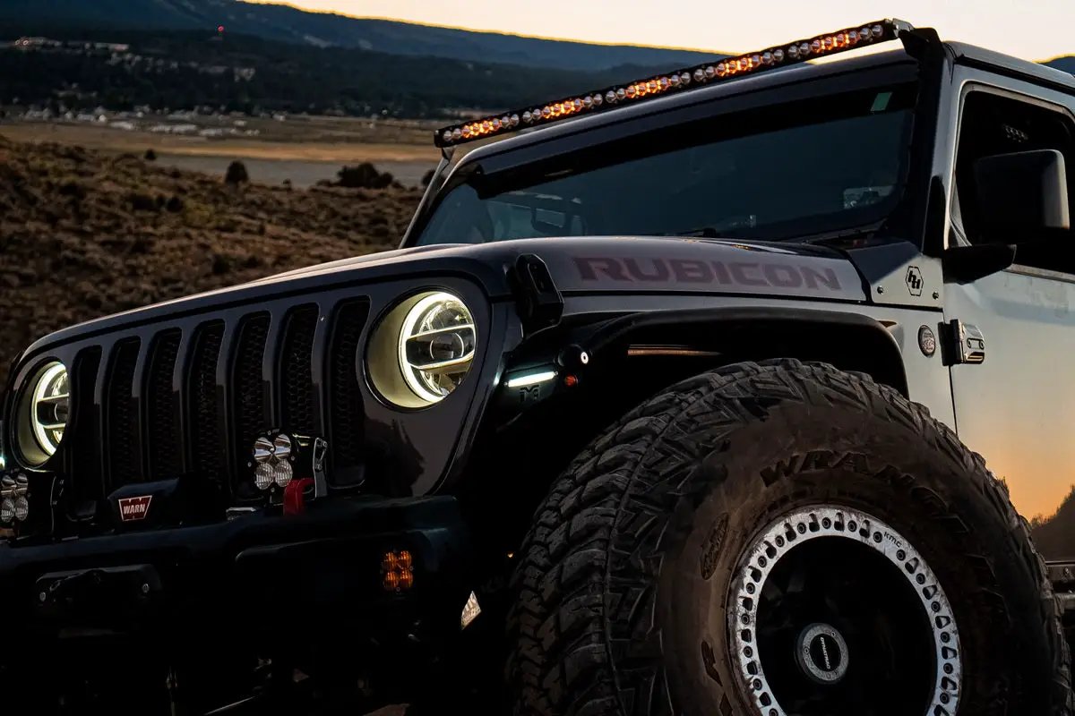 Baja Designs S8 50 Inch Roof Mount Kit - '20-26 Gladiator / '18-26 Wrangler JL; Exc. Rubicon 392 (Driving/Combo; Clear; Toggle Wiring) by Baja Designs