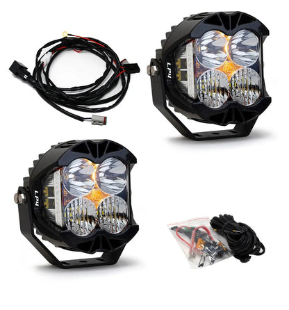 Baja Designs LP4 Pro Bumper Kit - '20-26 Gladiator / '18-26 Wrangler JL; w/ OE Steel Bumper (Driving/Combo; Clear; Toggle Wiring) by Baja Designs