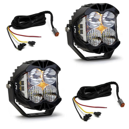 Baja Designs LP4 Pro Bumper Kit - '20-26 Gladiator / '18-26 Wrangler JL; w/ OE Steel Bumper (Driving/Combo; Clear; Upfitter Wiring) by Baja Designs