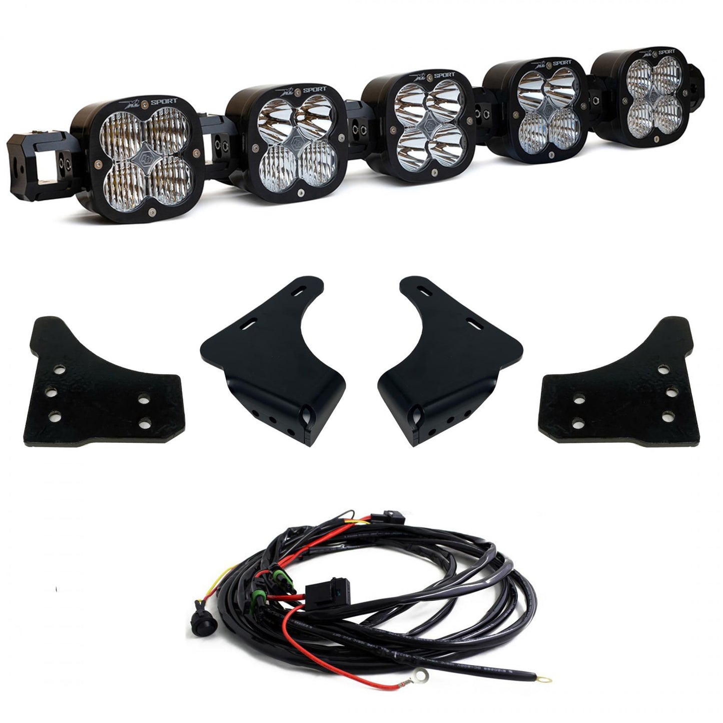 Baja Designs XL Sport Linkable Sport Bumper Light Kit - '21-23 F-150 (Multi-Pattern; Clear; Toggle Wiring) by Baja Designs