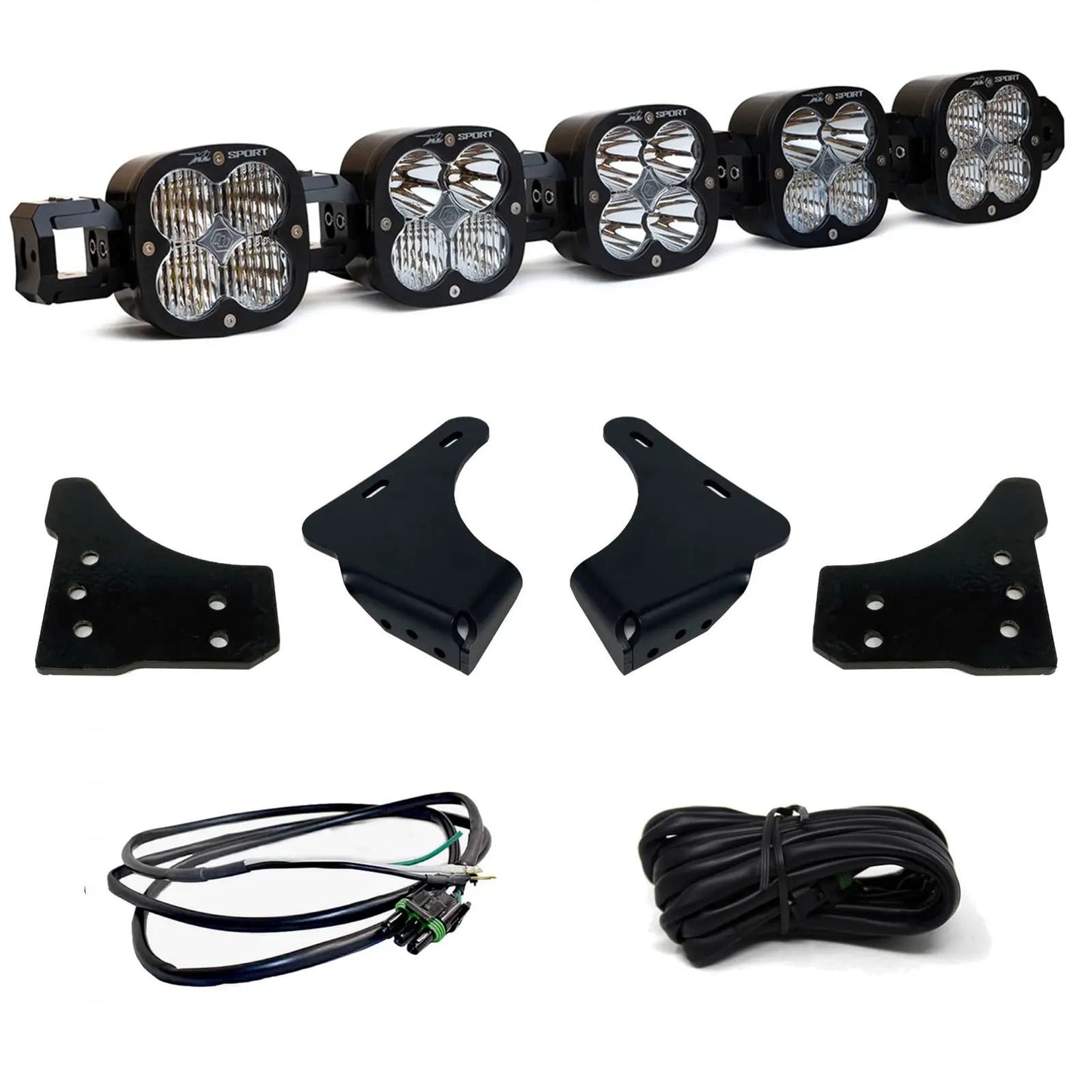 Baja Designs XL Sport Linkable Sport Bumper Light Kit - '21-23 F-150 (Multi-Pattern; Clear; Upfitter Wiring) by Baja Designs