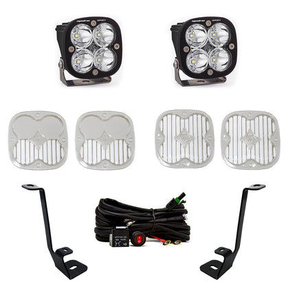 Baja Designs Squadron Sport A-Pillar Kit - '21-23 F-150 (Spot; Clear; Toggle Wiring) by Baja Designs