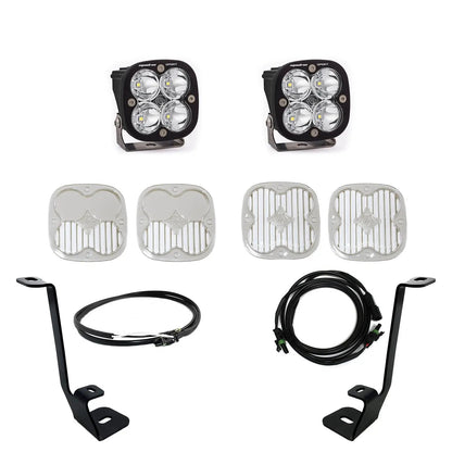 Baja Designs Squadron Sport A-Pillar Kit - '21-23 F-150 (Spot; Clear; Upfitter Wiring) by Baja Designs