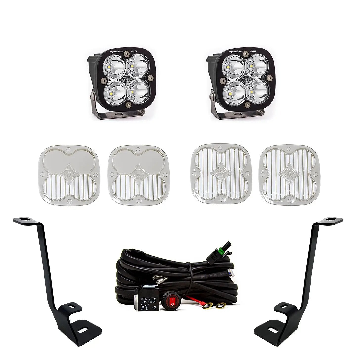 Baja Designs Squadron Pro A-Pillar Kit - '21-23 F-150 (Spot; Clear; Toggle Wiring) by Baja Designs
