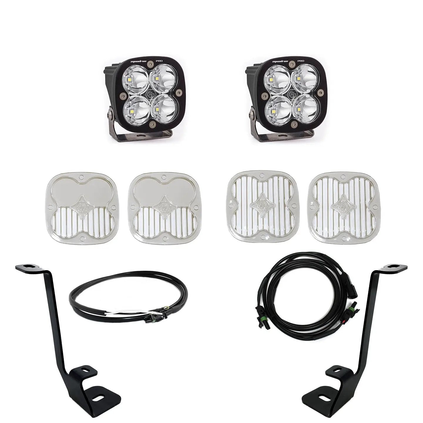 Baja Designs Squadron Pro A-Pillar Kit - '21-23 F-150 (Spot; Clear; Upfitter Wiring) by Baja Designs