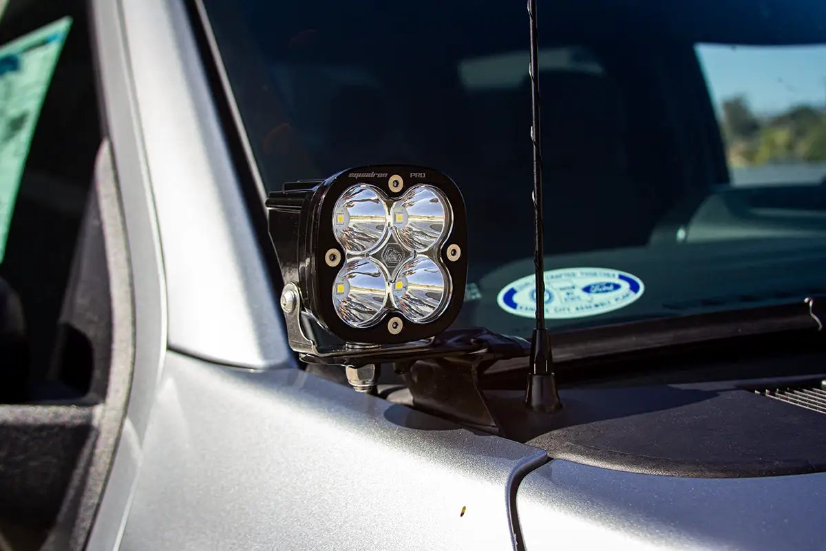 Baja Designs Squadron Pro A-Pillar Kit - '21-23 F-150 (Spot; Clear; Upfitter Wiring) by Baja Designs