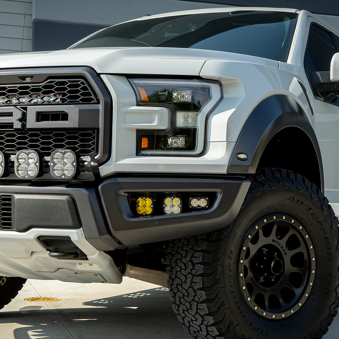 Baja Designs Squadron/S2 SAE Fog Pocket Kit - '17-20 F-150 Raptor (Mult-Pattern; Baja Amber) by Baja Designs