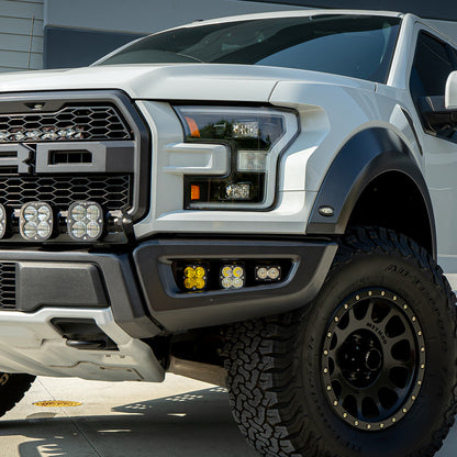 Baja Designs Squadron/S2 SAE Fog Pocket Kit - '17-20 F-150 Raptor (Mult-Pattern; Baja Amber) by Baja Designs