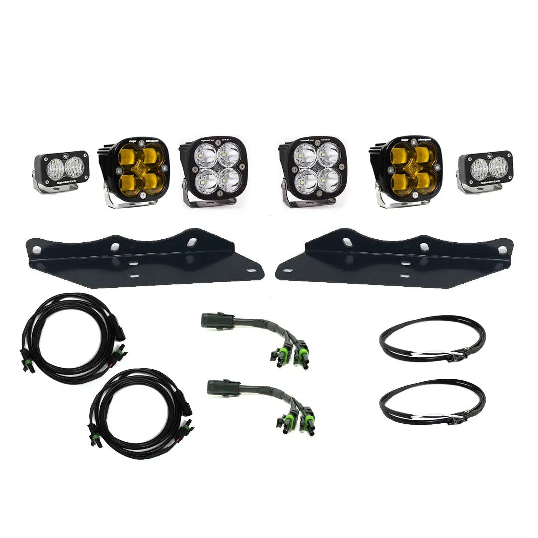 Baja Designs Squadron/S2 SAE Fog Pocket Kit - '17-20 F-150 Raptor (Mult-Pattern; Baja Amber) by Baja Designs