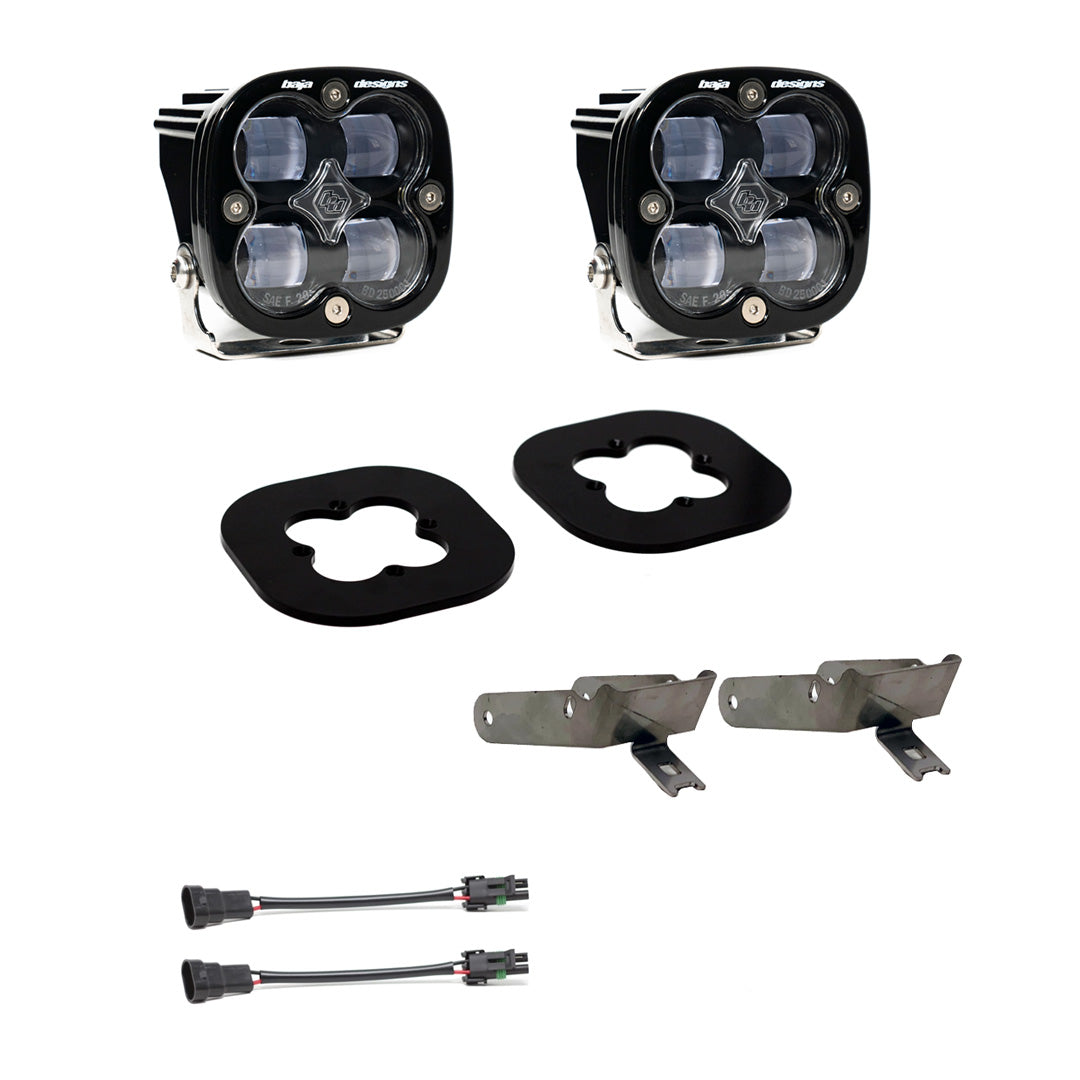 Baja Designs Squadron SAE Fog Pocket Kit - '11-16 F-250/350 Super Duty (SAE Fog; Clear) by Baja Designs