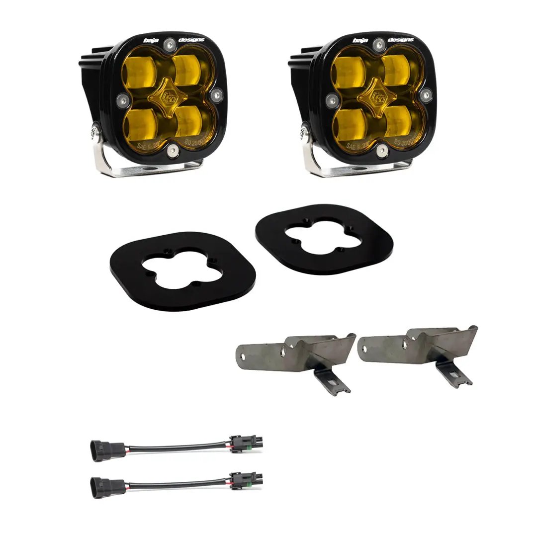 Baja Designs Squadron SAE Fog Pocket Kit - '11-16 F-250/350 Super Duty (SAE Fog; Baja Amber) by Baja Designs