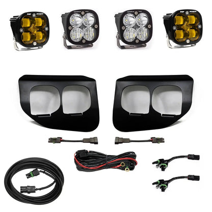 Baja Designs Squadron SAE/Pro Fog Pocket Kit - '20-22 F-250/350 Super Duty (SAE Fog; Baja Amber; Toggle Wiring) by Baja Designs
