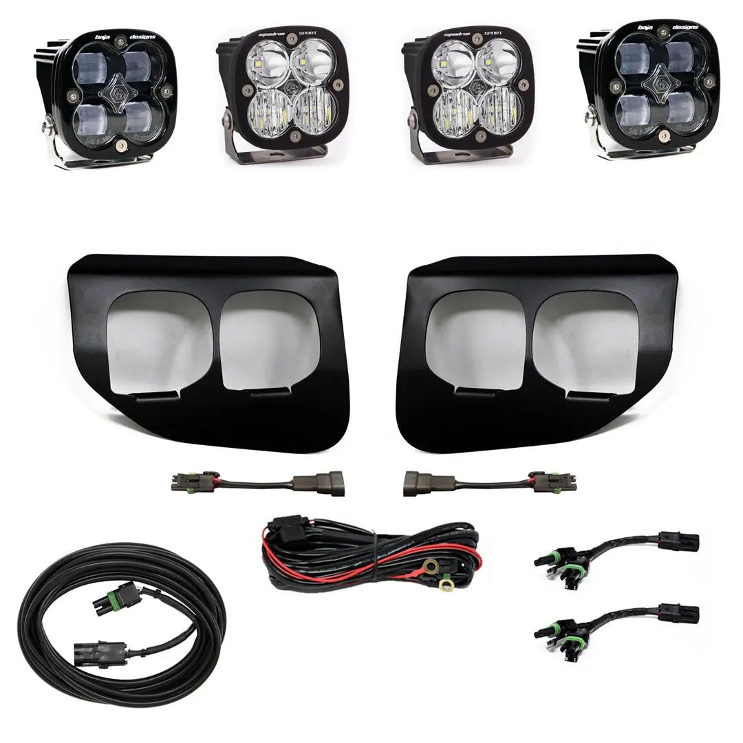 Baja Designs Squadron SAE/Sport Fog Pocket Kit - '20-22 F-250/350 Super Duty (SAE Fog; Clear; Toggle Wiring) by Baja Designs