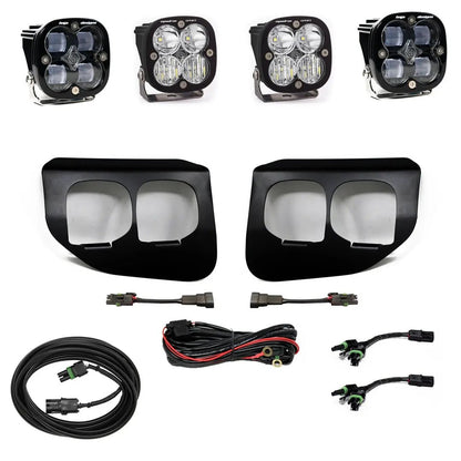 Baja Designs Squadron SAE/Sport Fog Pocket Kit - '20-22 F-250/350 Super Duty (SAE Fog; Clear; Toggle Wiring) by Baja Designs