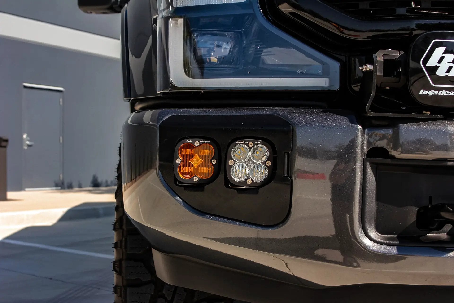 Baja Designs Squadron SAE/Sport Fog Pocket Kit - '20-22 F-250/350 Super Duty (SAE Fog; Clear; Toggle Wiring) by Baja Designs