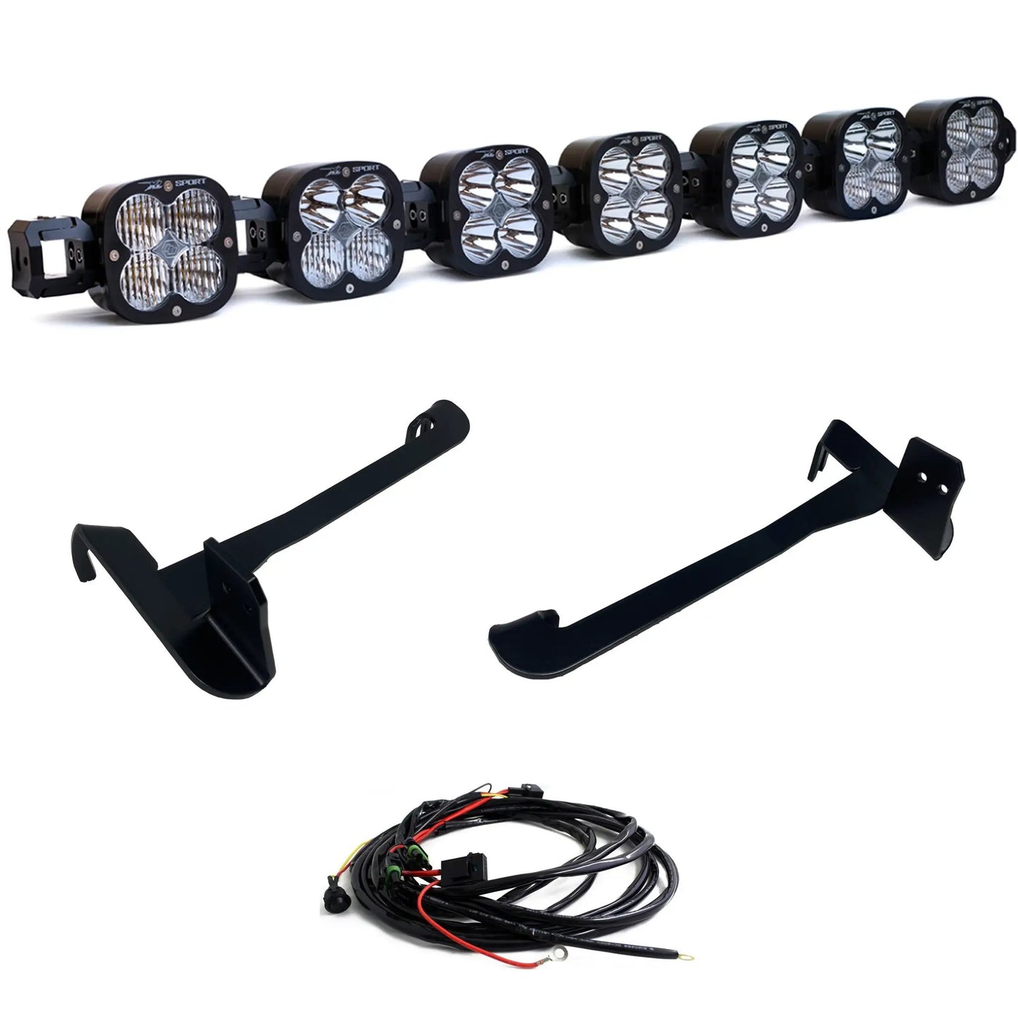 Baja Designs XL Sport Linkable Sport Bumper Light Kit - '19-26 2500/3500/4500/5500 (Multi-Pattern; Clear; Toggle Wiring) by Baja Designs