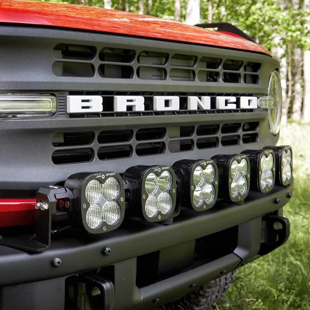 Baja Designs XL Sport Linkable Sport Bumper Light Kit - '21-26 Bronco; '22-26 Bronco Raptor; w/ OE Steel Bumper (Multi-Pattern; Clear; Toggle Wiring) by Baja Designs