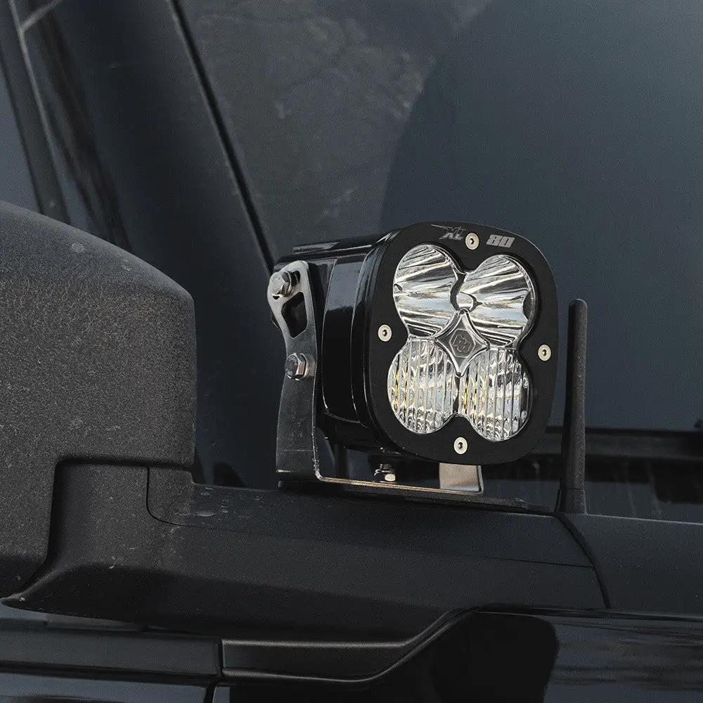 Baja Designs XL80 A-Pillar Kit - '21-26 Bronco; '22-26 Bronco Raptor (Driving/Combo; Clear; Toggle Wiring) by Baja Designs