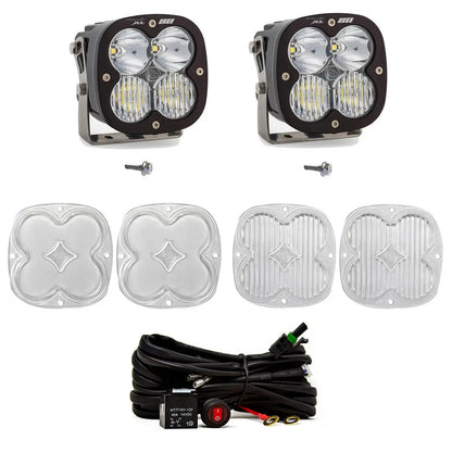 Baja Designs XL80 A-Pillar Kit - '21-26 Bronco; '22-26 Bronco Raptor (Driving/Combo; Clear; Toggle Wiring) by Baja Designs