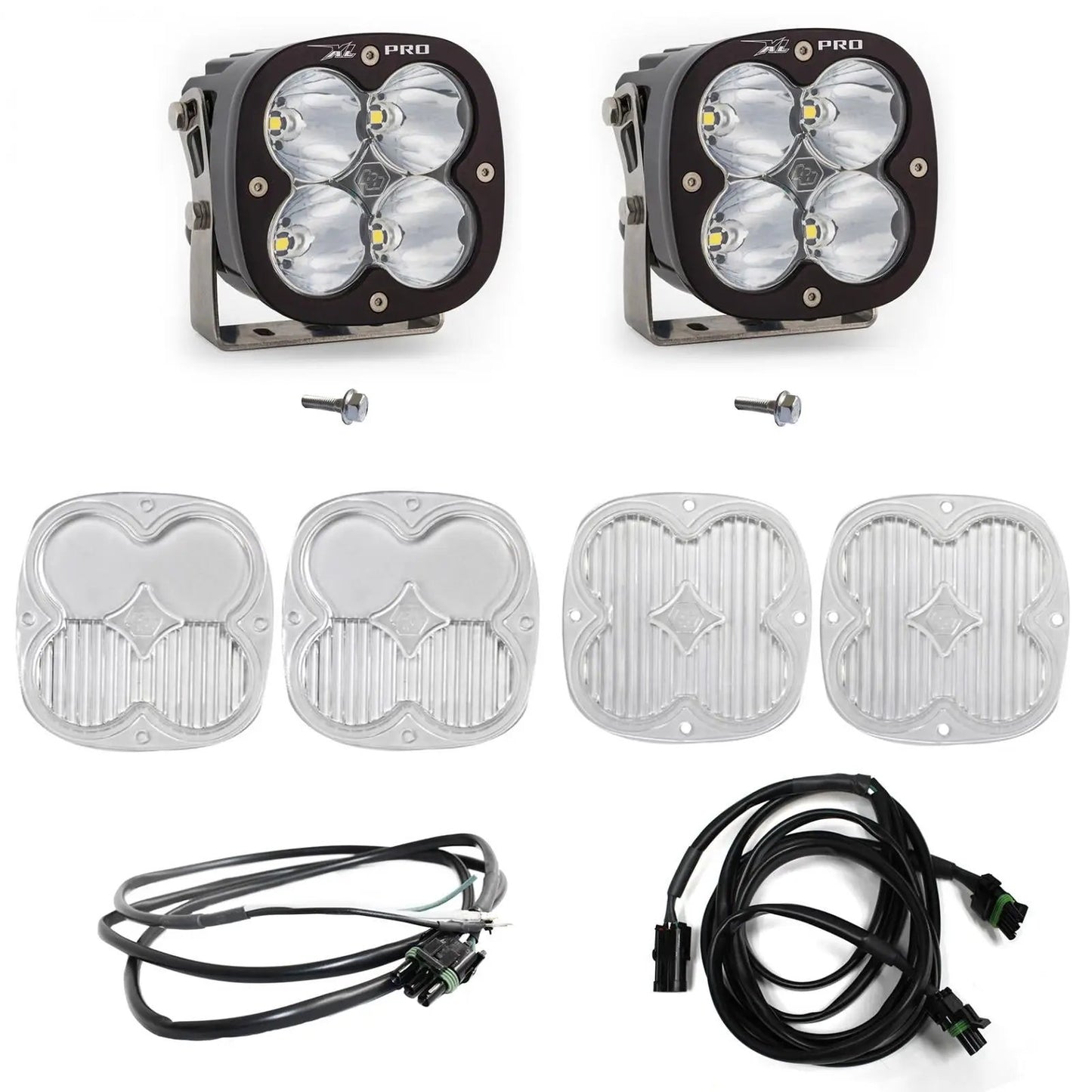 Baja Designs XL Pro A-Pillar Kit - '21-26 Bronco; '22-26 Bronco Raptor (Spot; Clear; Upfitter Wiring) by Baja Designs