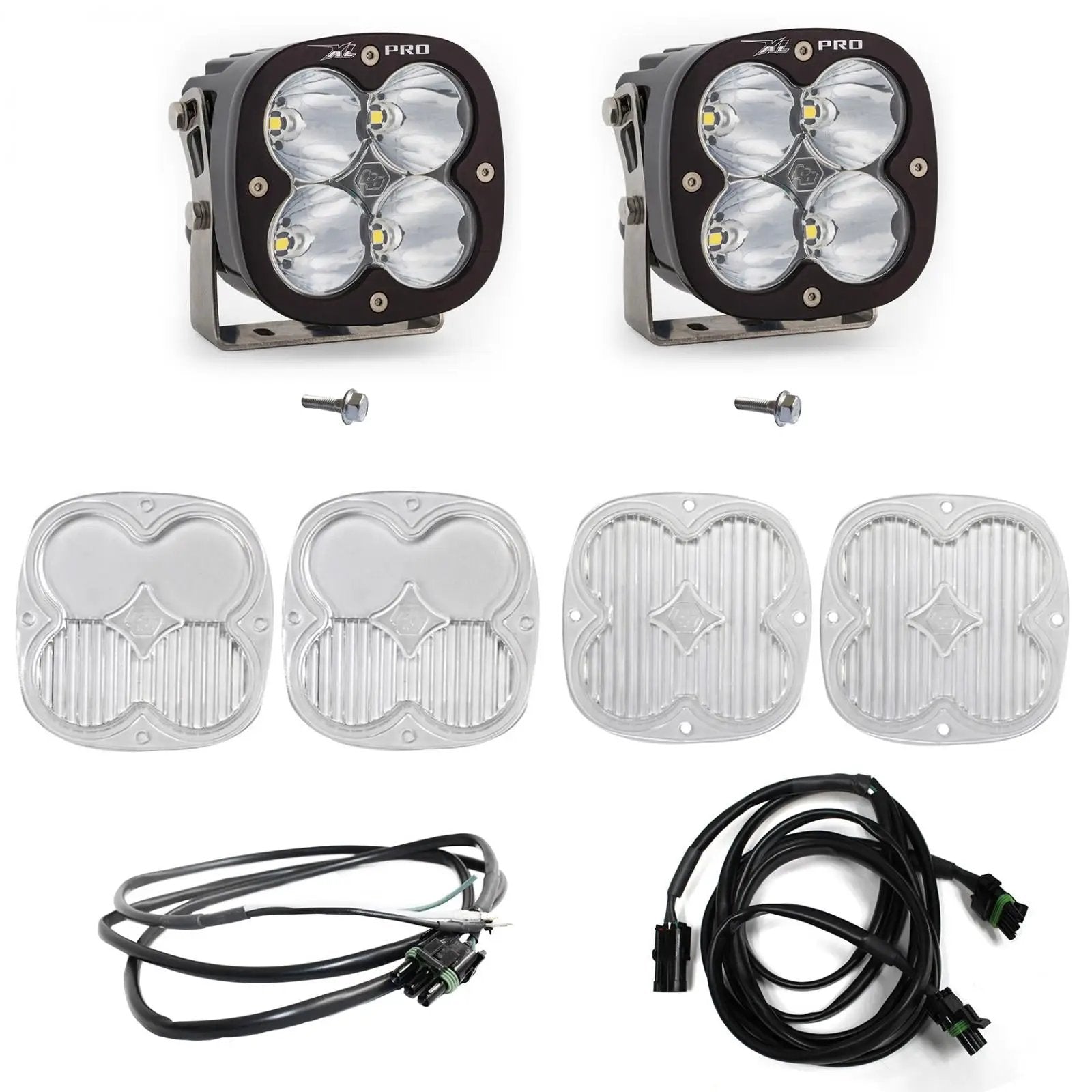 Baja Designs XL Pro A-Pillar Kit - '21-26 Bronco; '22-26 Bronco Raptor (Spot; Clear; Upfitter Wiring) by Baja Designs