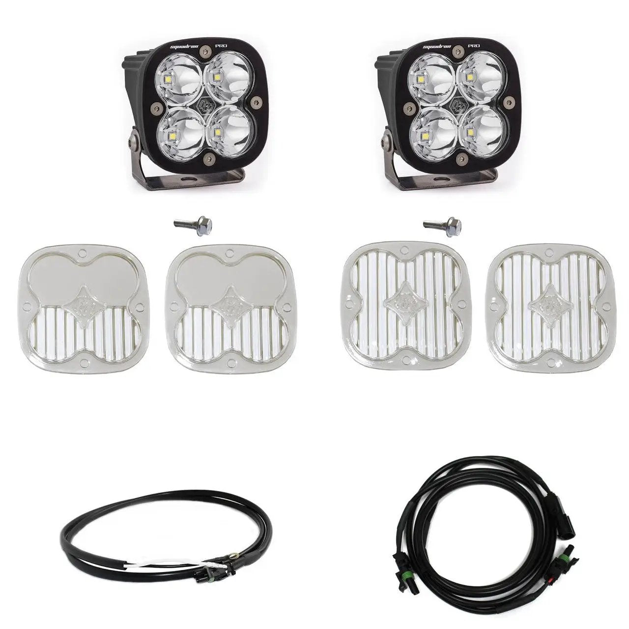 Baja Designs Squadron Pro A-Pillar Kit - '21-26 Bronco; '22-26 Bronco Raptor (Spot; Clear; Upfitter Wiring) by Baja Designs