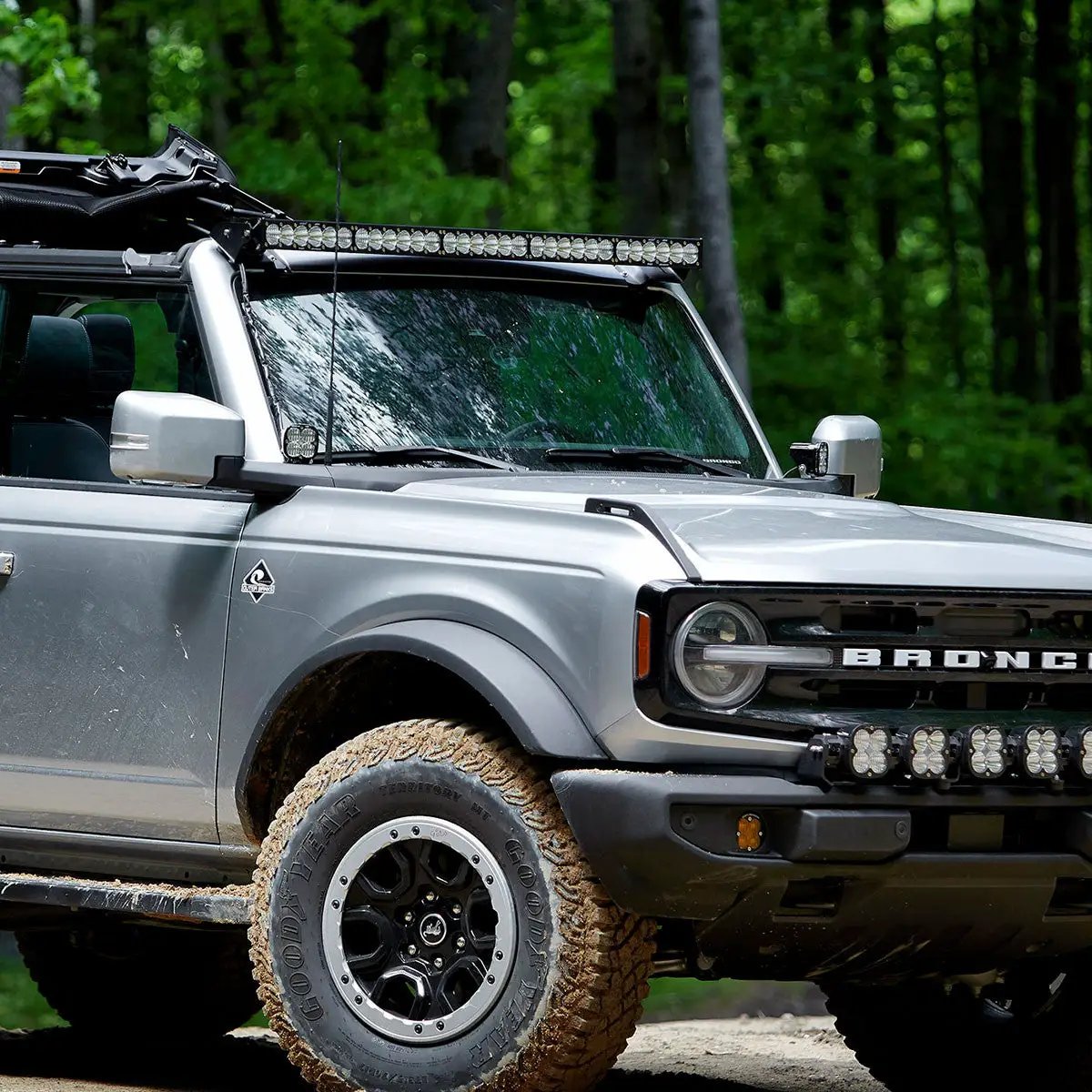 Baja Designs OnX6+ 50 Inch Roof Mount Kit - '21-26 Bronco; '22-26 Bronco Raptor (Multi-Pattern; Clear; Toggle Wiring) by Baja Designs