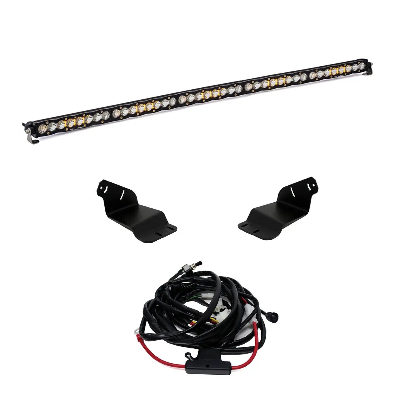Baja Designs S8 50 Inch Roof Mount Kit - '21-26 Bronco; '22-26 Bronco Raptor (Driving/Combo; Clear; Toggle Wiring) by Baja Designs