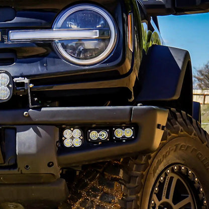 Baja Designs Squadron Sport/S2 Sport Fog Pocket Kit - '21-26 Bronco; '22-26 Bronco Raptor (Multi-Pattern; Clear; Upfitter Wiring) by Baja Designs