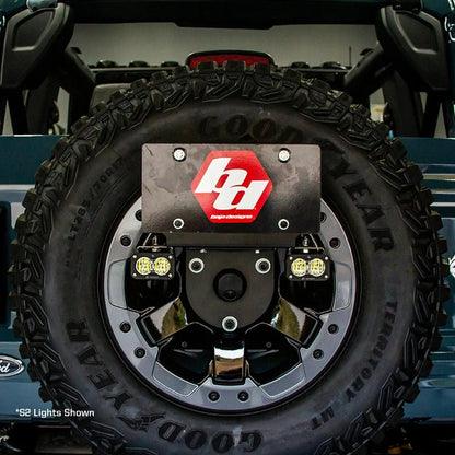 Baja Designs S1 Dual Reverse Kit - '21-26 Bronco (Multi-Pattern; Clear; Toggle Wiring; License Plate Mount) by Baja Designs