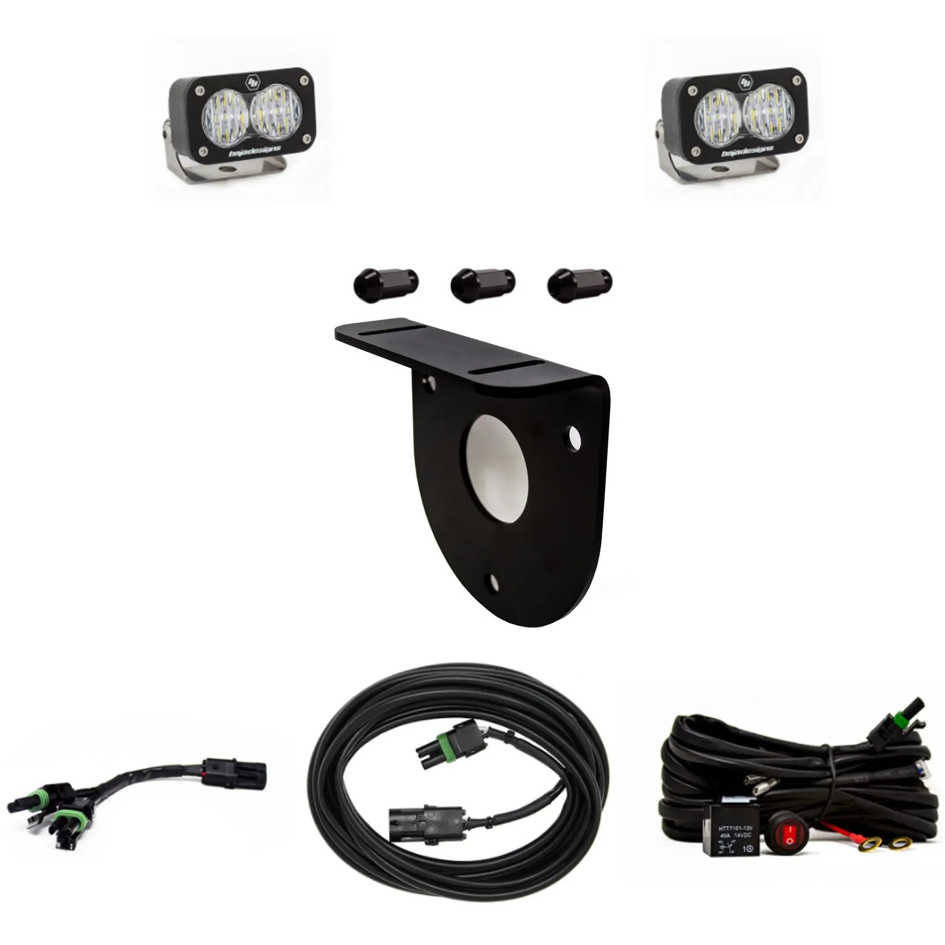 Baja Designs S2 Sport Dual Reverse Kit - '21-26 Bronco (Multi-Pattern; Clear; Toggle Wiring; No License Plate Mount) by Baja Designs