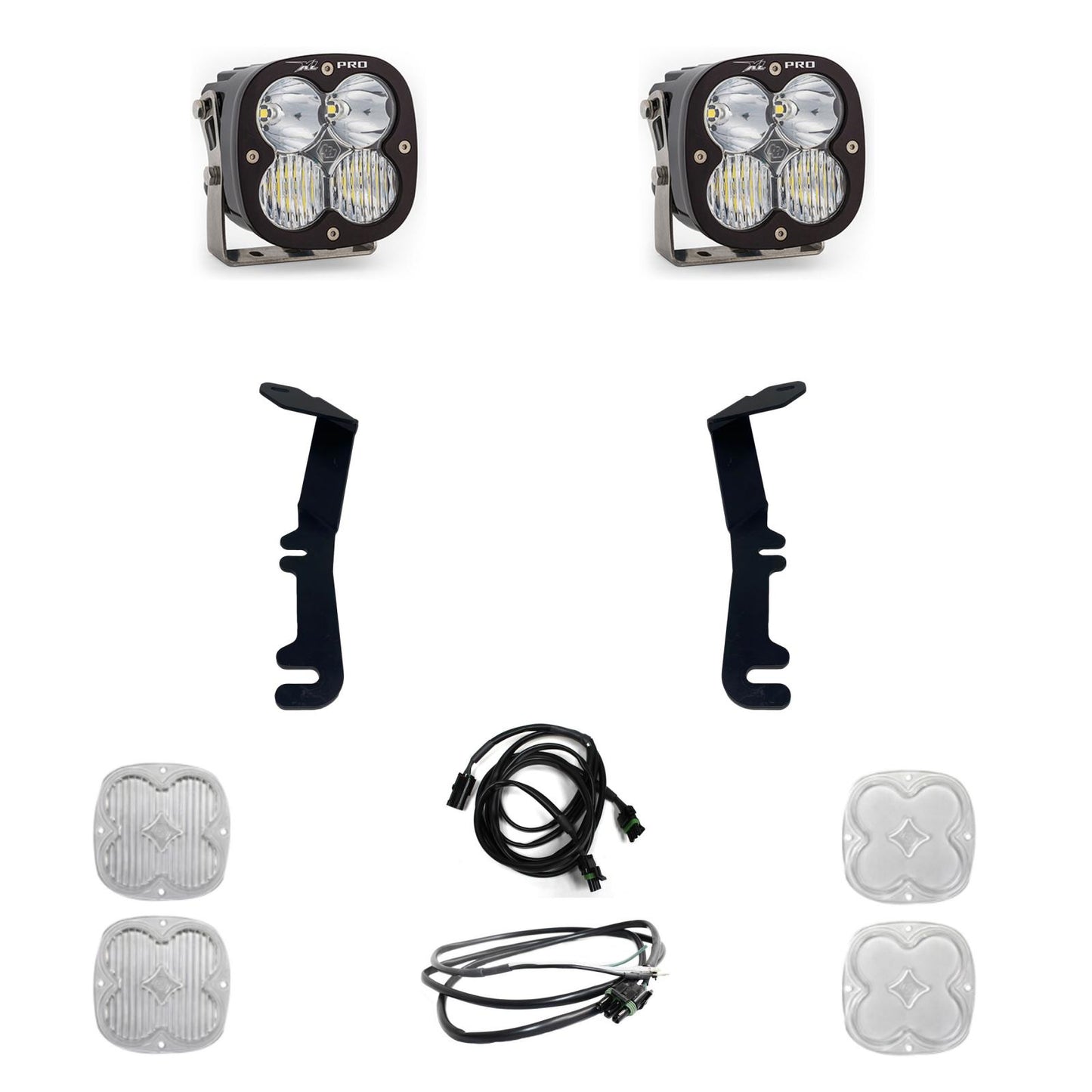 Baja Designs XL Pro A-Pillar Kit - '19-24 1500 Rebel; '21-24 1500 TRX (Driving/Combo; Clear) by Baja Designs