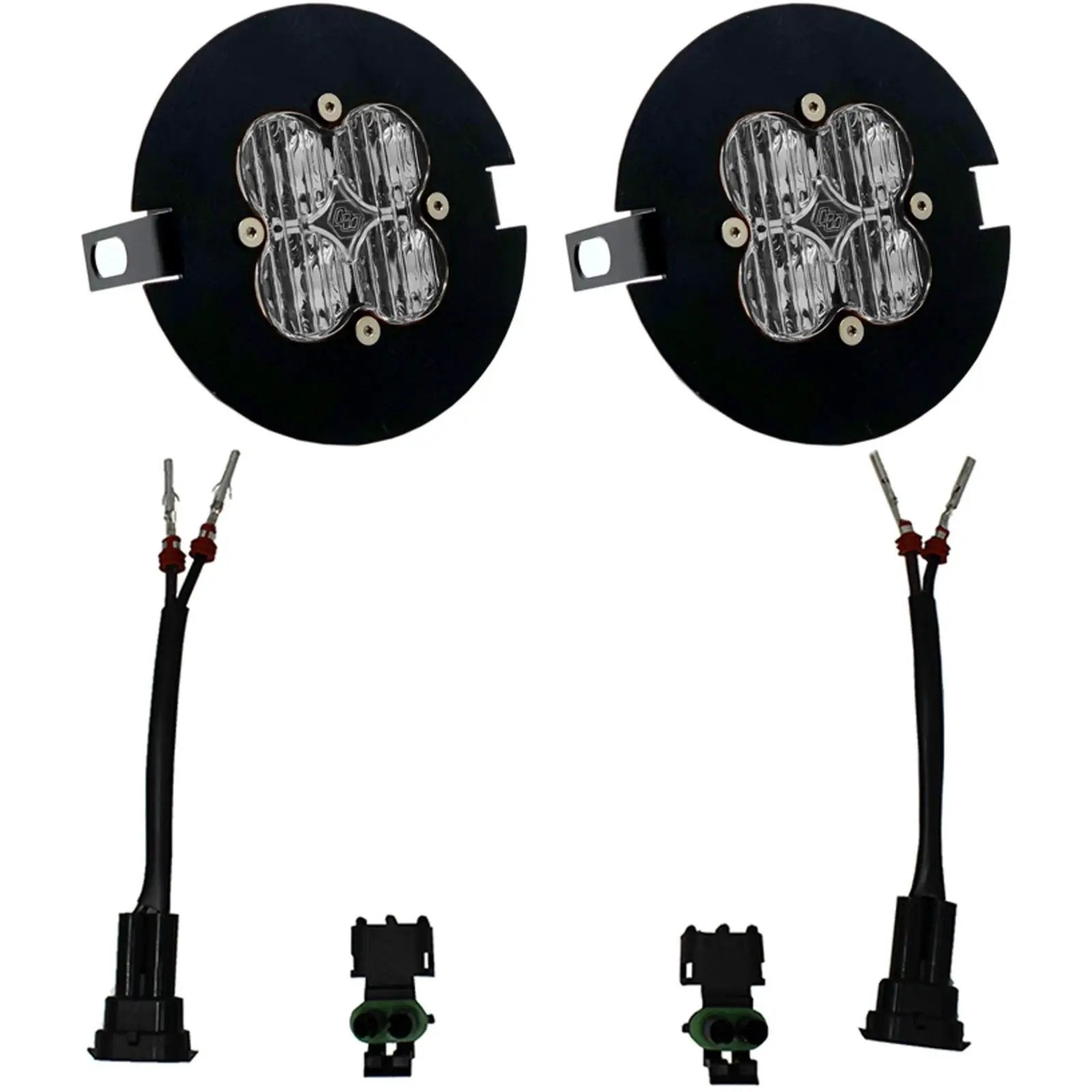 Baja Designs Squadron Sport Fog Pocket Kit - '06-14 F-150; '05-11 Tacoma; '07-13 Tundra, '23-On Sequoia (Wide Cornering; Clear) by Baja Designs